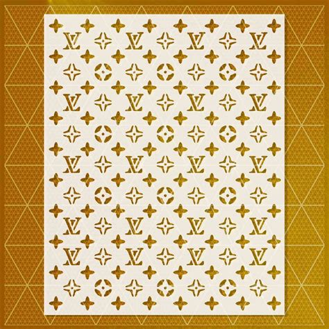 louis vuitton stencil template|Louis Vuitton stencil free.